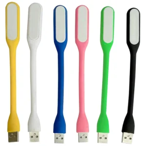 Portable Flexible Adjustable Eye Protection USB LED Desk Light Table Lamp for Reading, Working on PC, Laptop, Power Bank, Bedroom (Multicolour, Plastic, Pack of 1)