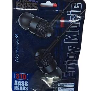 Strong Bass in-Ear Earphones, 310 Bass Heads, White Colour