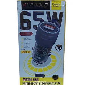 65W Car Charger Fast Charging Dual Port Type C PD PPS 65W + 18W QC 3.0 USB Car Mobile Laptop Adapter for iPhone 17/16/15/14/13 etc., Samsung All Series, Tablets, & Android Smartphones