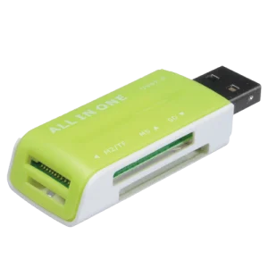 4-in-1 All-in-One Multi Card Reader | Micro SD to USB 2.0 Multi-Card Adapter | High-Speed Memory Card Reader for Micro SD, TF, MMC, MS, M2 Cards