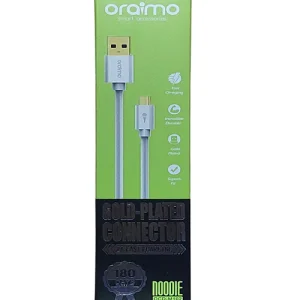 ORAIMO Micro USB Cable 2 A 1 m OCD-M102  (Compatible with Mobile, White, One Cable)