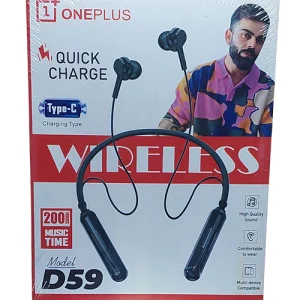 OnePlus D59 Stereo Earphone Wireless 200hrs Playback Type-C